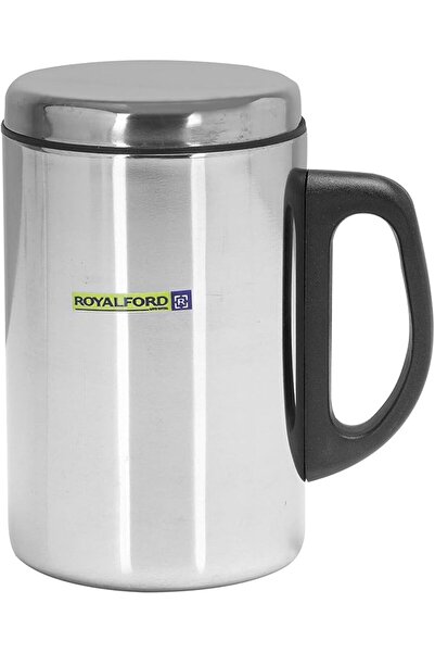 ROYALFORD Stainless Steel Travel Mug Coffee With Handle & Lid Friendly Leakpr...