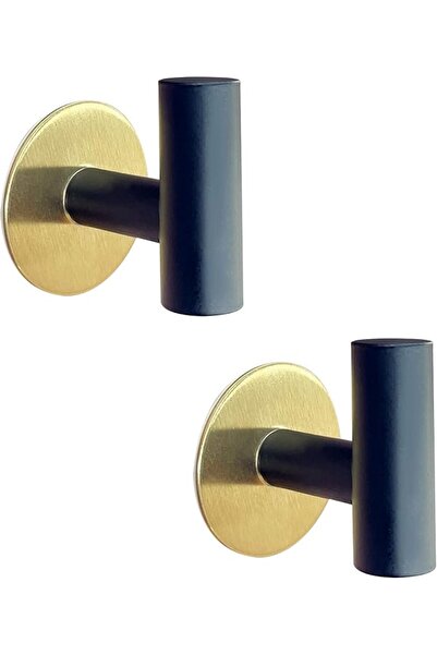 GENERAL Brushed Nickel Adhesive Wall Hooks 2 Packs, Heavy Duty Sticky Towel H...