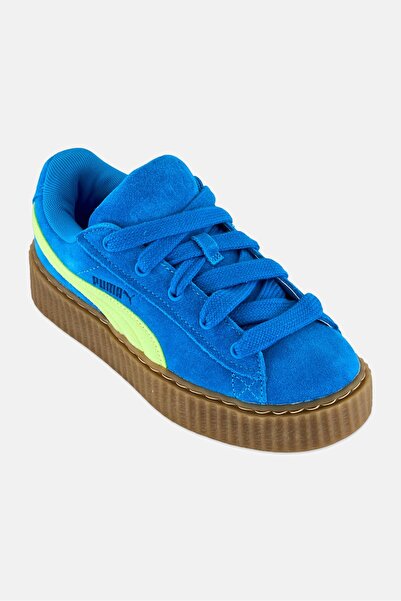Puma x Fenty Kids Boy Creeper Phaatty Lace Up Outdoor Shoes, Blue
