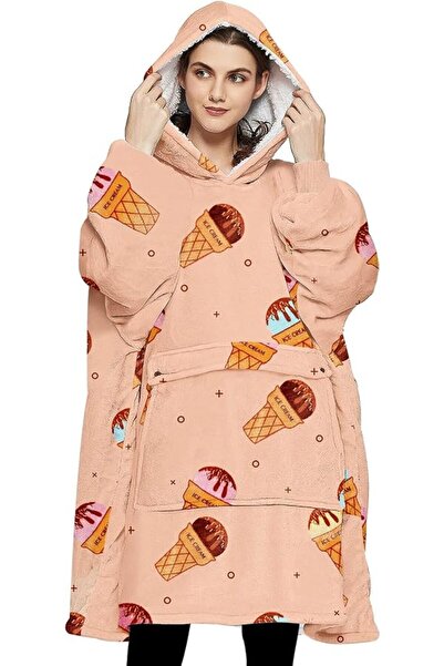 KFUBUO Unisex Child Wearable-blankets Hoodie