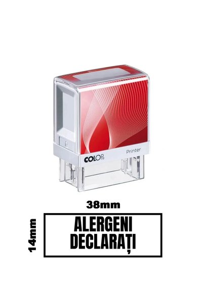 Colop ΔΗΛΩΜΕΝΑ ΑΛΛΕΡΓΕΝΑ ΓΡΑΦΕΙΟΥ, σφραγίδα γραφείου 38x14mm, SO9423579307