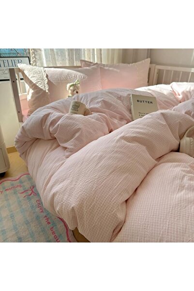 LifeTB Cotton Floral Duvet Cover Queen Girl Pink Flower Bedding Sets Garden S...