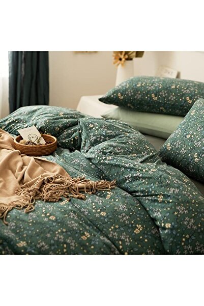 LifeTB Cotton Floral Duvet Cover Queen Girl Pink Flower Bedding Sets Garden S...