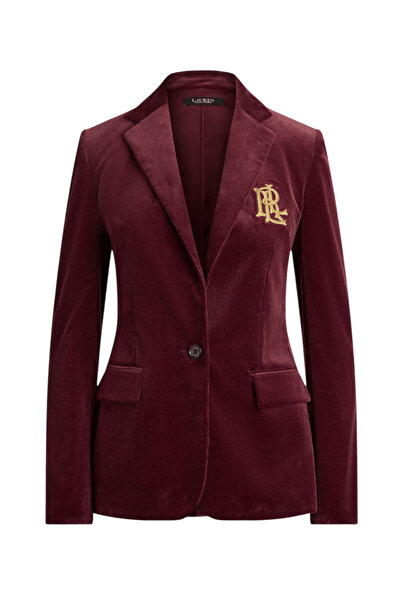 Ralph Lauren Γυναικείο Σακάκι Κοτλέ Μπορντό 200P14619500-RED