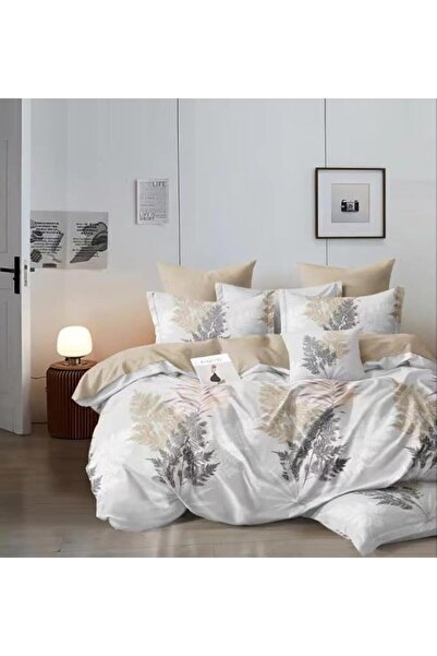 GOLDEN HOME طقم أغطية سرير مقاس كينج/مقاس فردي، غطاء لحاف، غطاء وسادة، 6 قطع،...