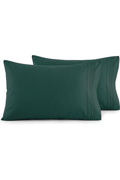 Elegant Comfort طقم أغطية وسائد فاخر فائق النعومة من قطعتين، 1500 خيط، جودة م...