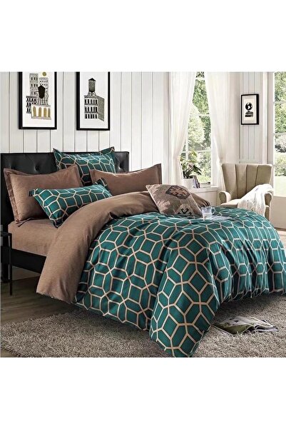 GOLDEN HOME طقم أغطية سرير مقاس كينج/مقاس فردي، غطاء لحاف، غطاء وسادة، 6 قطع،...