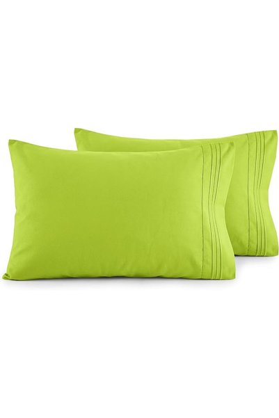 Elegant Comfort طقم أغطية وسائد فاخر فائق النعومة من قطعتين، 1500 خيط، جودة م...