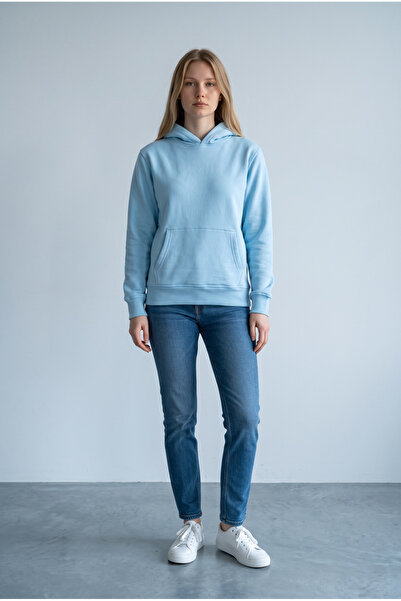 Kadın Regular Fit Kapüşonlu Sweatshirt