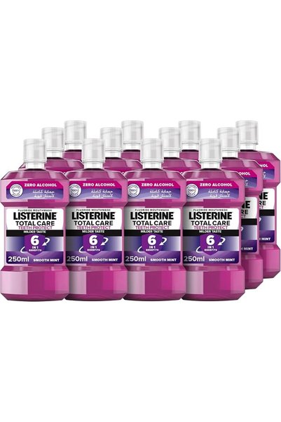 Listerine Zero غسول الفم لستيرين توتال كير لإنعاش النفس، تركيبة مضادة للبلاك،...