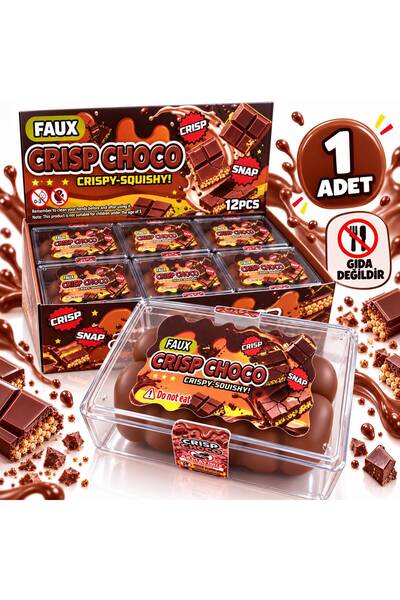 Squishy Crisp Choco Crunch Çıtır Sukuşi Bitter Çikolata Sukuşi Yenmez 1 Adet