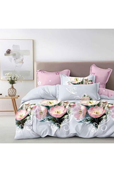 GOLDEN HOME طقم أغطية سرير مقاس كينج/مقاس فردي، غطاء لحاف، غطاء وسادة، 6 قطع،...
