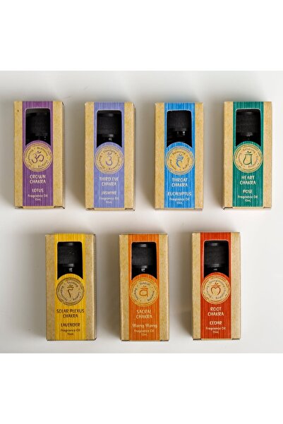 DD SHOP Set Uleiuri Parfumate Chakra 10ml - 7 buc - Odorizante Camera-Ulei Pa...