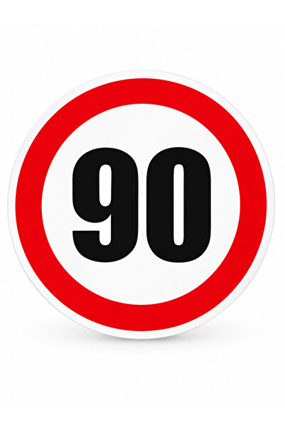HANGs Ταχύτητα ​ ​ δείκτης ορίου 90 χλμ/ώρα, ΑΥΤΟΚΟΛΛΗΤΟ, διάμετρος 12 εκ.