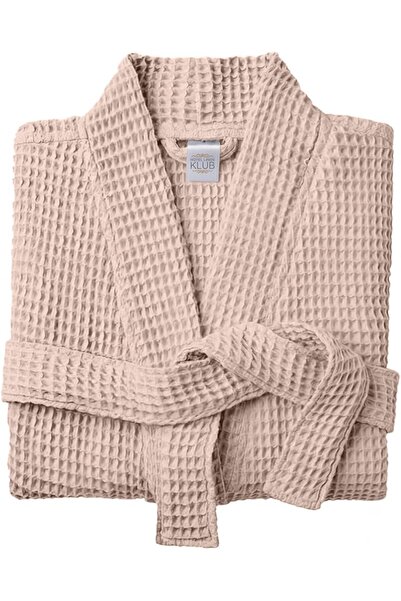 Arabest Unisex Cotton Waffle Weave Bathrobe,Lightweight Quick Dry Spa Robe wi...