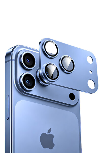 QUSCHU İphone 18 Pro Max / 17 Pro Max Uyumlu Tam Kapatan Premium Safir Kamera...