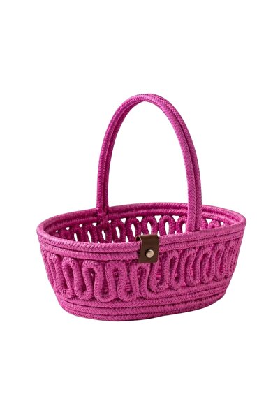 Comfort Craft Tricot Knitted Presentation Basket with Handles (19X7 cm) - Can...