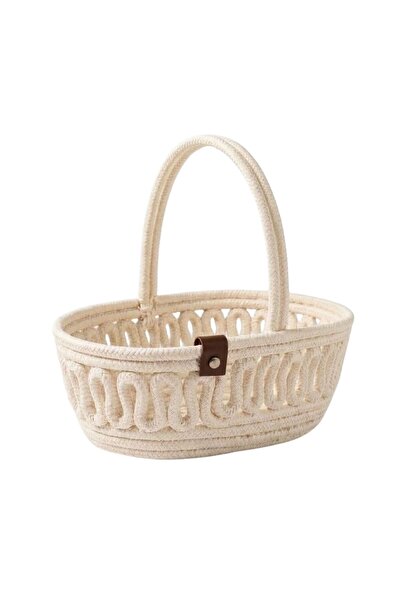 Comfort Craft Tricot Knitted Presentation Basket with Handles (19X7 cm) - Can...