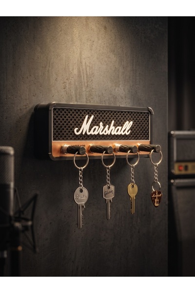 Enstrumarket Gerçek Jacklı Marshall Amfi Anahtar Askısı