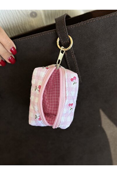Batekso Mini Boy - Pembe Kiraz Desenli Çanta