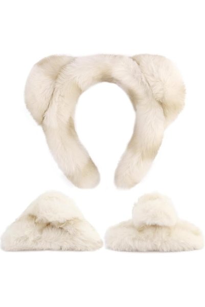 TERRIFI 6 Inch Large Fuzzy Hair Clips for Women Big Claw Clips for Thick Hair...