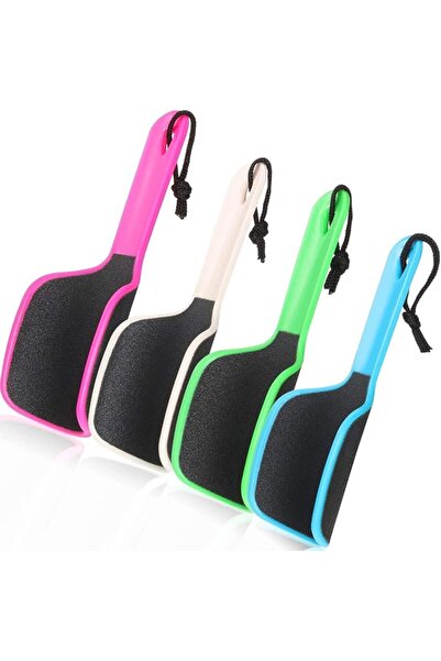 Yelajoy 4 Pieces Curved Foot File, U Shaped Foot Scrubber, Dual Sided Heel Fi...
