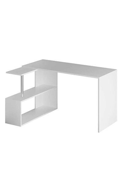 OEM Hanah Home γραφείο μελέμανινο PAL 18mm, 130x94x74 εκ., λευκό