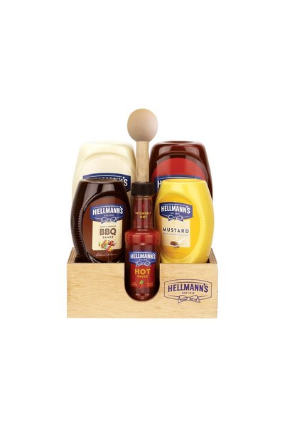 Hellmann's Ahşap Set 5'li - Mayonez, Ketçap, Hardal, Barbekü ve Acı Sos 2'li ...