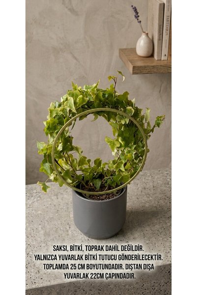 Kanem3D Yuvarlak Şekilli Bitki Destek Çıtası 25 cm Plastik - Sarmaşık ve Çiçe...