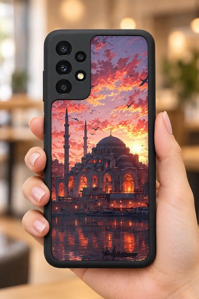 BGAKSESUAR Samsung Galaxy A13 / A23 Compatible Dome Patterned Camera Protecte...