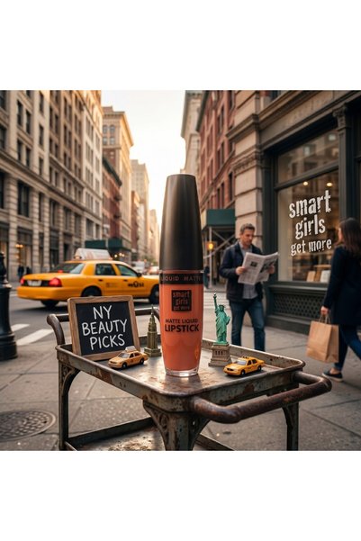 Smart Girls Get More Ruj lichid cu pigment intens, Fetele inteligente obțin mai mult, Colecția Love de lungă durată, Rezistent la apă, Mat 03