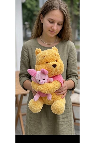 NUREYY AKSESUAR winnie the pooh peluş ve piglet sarılan peluş 35 cm