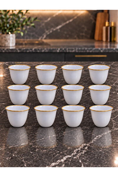 AR HOME 12 Piece Porcelain Arabic Coffe Set-