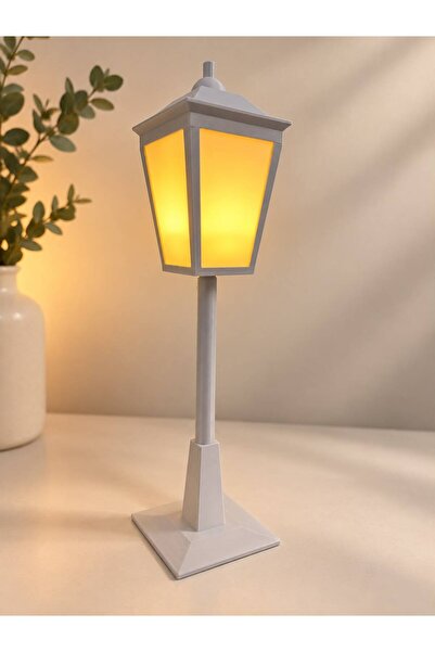 Dekoratif Sokak Lambası - 30 cm - Pilli Mumlu Dekoratif Aydınlatma