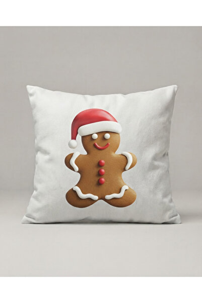 viki concept Running Gingerbread Cookie Patterned Cushion Cover 358 – Gingerb...