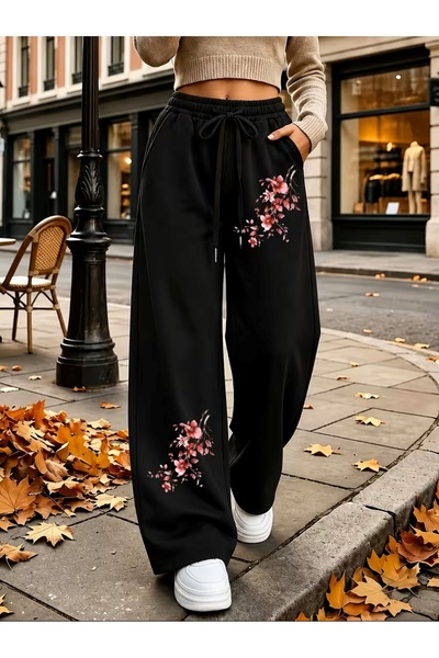 classy moda Oversize Street Style 3 Νήματα με Σαρονταρισμένο Τυπωμένο Σχέδιο ...