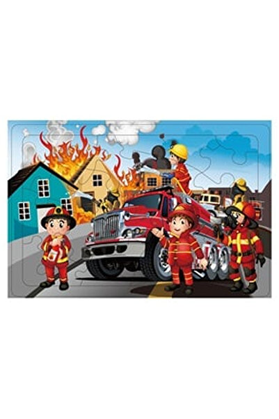 OEM Puzzle Vehicul Pompieri & Pompieri (24 de piese)