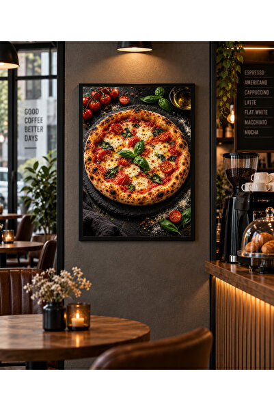 Miutic Print Studio Tablou decorativ „Arta pizzei”, Tablou premium cu pizza a...