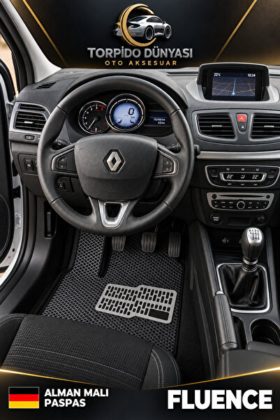 Renault Fluence 2011-2018 Arası Uyumlu Alman Malı Premium Hücreli EVA Paspas Seti – Siyah