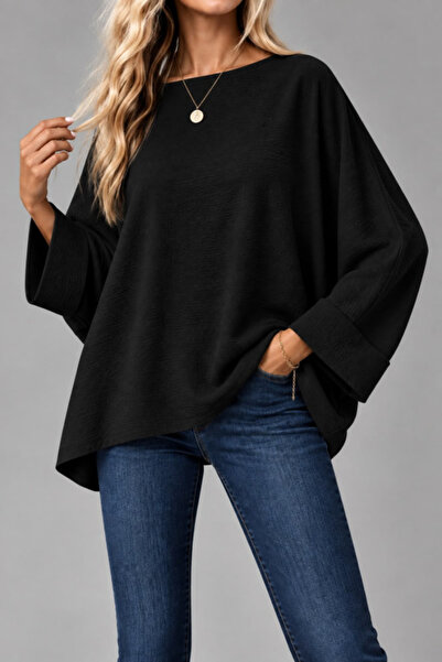 Şeker Portakalım Oversize bat sleeve blouse