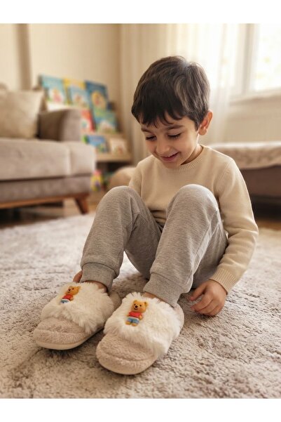 Genel Markalar UNISEX ÇOCUK BABET PANDUF EV AYAKKABISI SEVİMLİ HAYVAN FİGURLU...