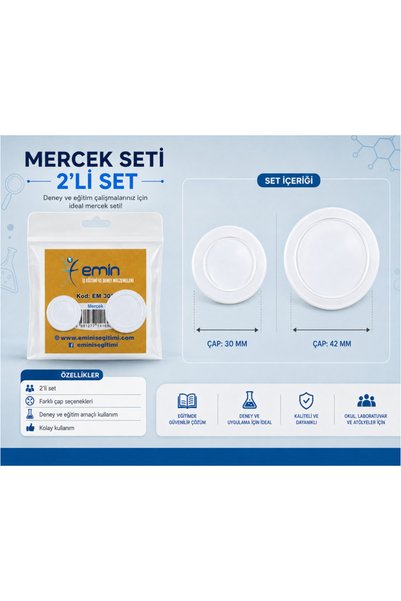 Anoffel Teleskop Mercek Seti 1 Adet İnce Kenar 1 Adet Kalın Kenar Okullar İçi...