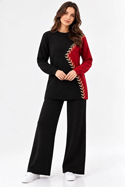 Kadın Triko 2'li Takım Oversize Kazak Pantolon
