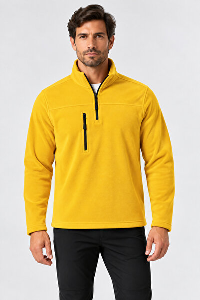 Beyome Unisex Polar Sweatshirt with Half Zipper, High Collar, Zippered Winter...