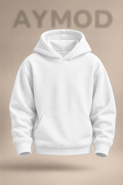 AYMOD yeni Sezon - Unisex Erkek/Kadın Pamuklu Oversize Kapüşonlu Sweatshir