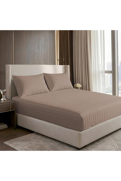 Master Home Textile طقم ملاءات سرير ماستر، يناسب سرير مقاس 200 × 200 سم، للسر...