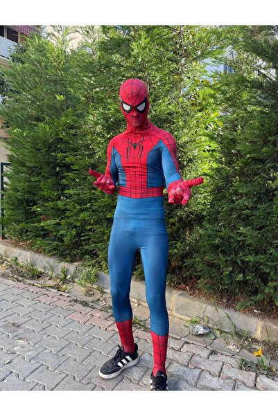 YÜSÜ Yetişkin Spiderman Örümcek Adam Kostümü | 2026