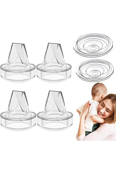 Yelajoy 4-pack silicone duckbill valve and 2-pack silicone diaphragm, replace...