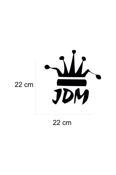 EYBA STİCKER Jdm King Crown Sticker 22X22