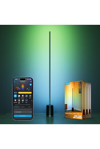 Govee مصباح أرضي LED بثلاثة ألوان RGBICWW، مصباح ذكي قائم بذاته بقوة 1400 لوم...